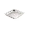 Square Cutwork Silver Tray