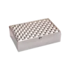 Square Weave Design Silver Box, Size-Small