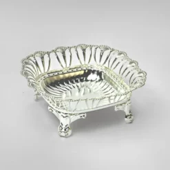 Square Wire Silver Bowl, Size- Medium