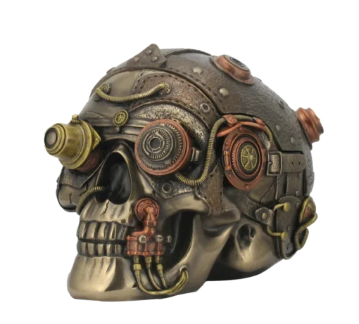 Steampunk Skull Home Decor Showpiece