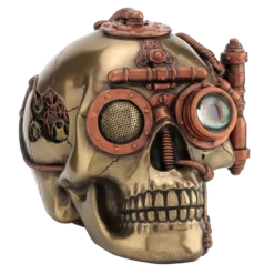Steampunk Skull Home Decor Statue