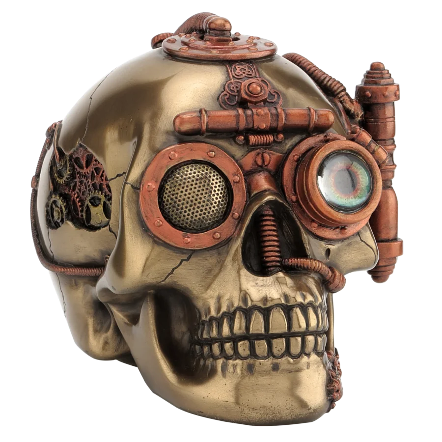 Steampunk Skull Home Decor Statue 3 Steampunk Skull Home Decor Statue