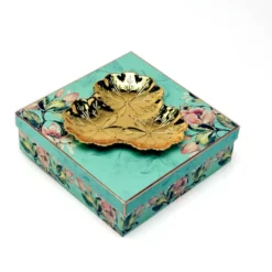 Three Sided Gold Platter ,Size-Medium