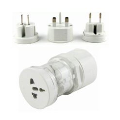 Travel Adapter Black / White Colour 7 Travel Adapter White Colour