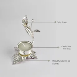 Tulip Crystal Candle Holder