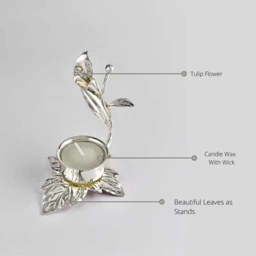 Tulip Crystal Candle Holder