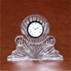 Two Ball Crystal Glass Desk Clock