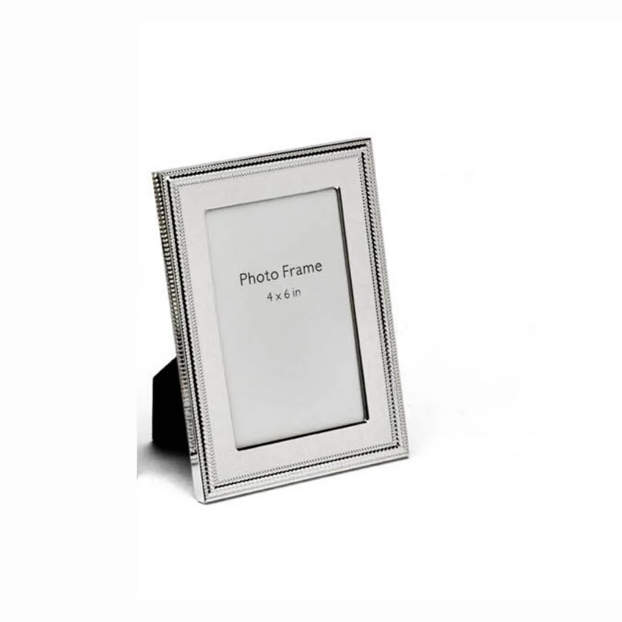 Beads & Spiral Design Silver Photo Frame, Size-4×6 3 Beads & Spiral Design Silver Photo Frame, Size-4×6