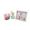 Beautiful Silver Enameled Children Photo Frame on Wood 1 Beautiful Silver Enameled Children Photo Frame on Wood