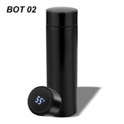 Temperature Display Bottle Black 500 ml BOT 02
