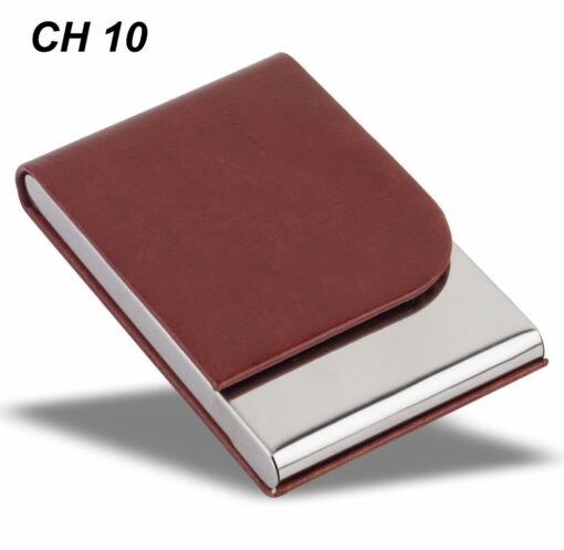 Vertical Business Card Holder Brown CH 10