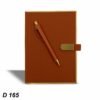 Tan Diary with Golden Frame and pen GCD 165