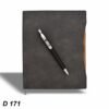 Premium PU Diary with Pen (Grey) GCD 171