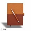 Dual Brown-Tan Diary with Pen GCD 173
