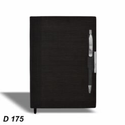 Classy Loop Black Diary with Pen GCD 175