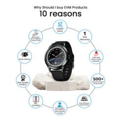 EVM EnVoke Black Smart Watch EK1235