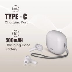 EVM White EnZest True Wireless Earbuds EK1243