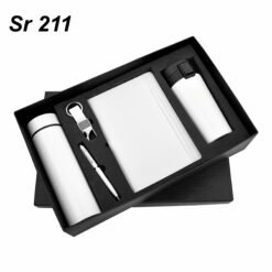 Bottle Mug 5 in 1 Gift Set White GCSR 211