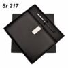 Diary and Pen Set Black GCSR 217