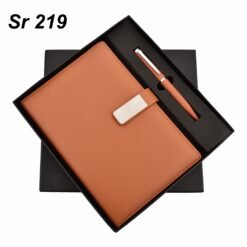 Diary and Pen Set Tan GCSR 219