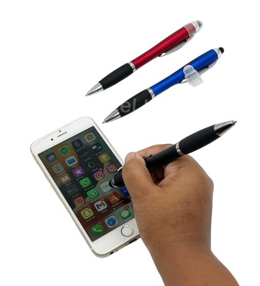 2 In 1 LED Multi Colour Logo Ball Pen GCH 013