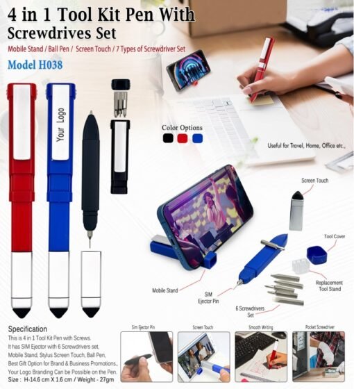 4 In 1 Took Kit Pen With Screwdrivers Kit 5 4 In 1 Took Kit Pen With Screwdrivers Kit