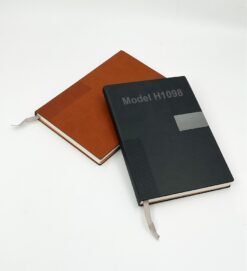 A5 Size Notebook Diary With Metal Plate