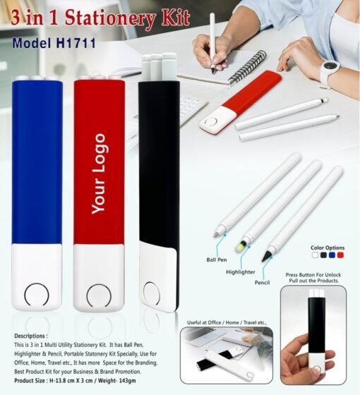 3 In 1 Stationery Kit GCH 1711