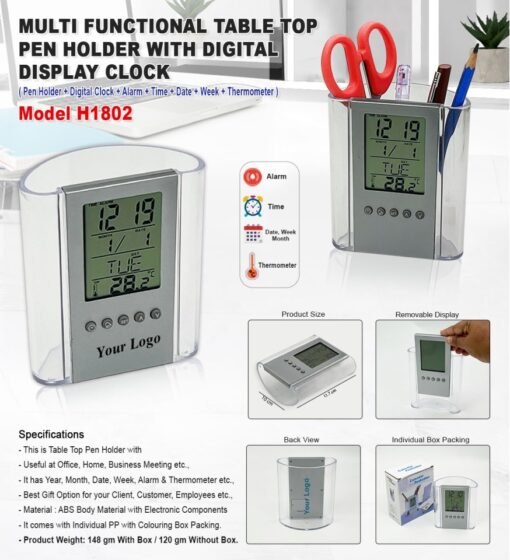 Multi Functional Table Top Pen Holder GCH 1802