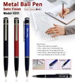 Metal Ball Pen Satin Finish GCH 251