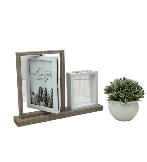 Wooden Rotating Photo Frame with Flower Stand GCH 2904 4 Wooden Rotating Photo Frame with Flower Stand GCH 2904