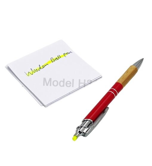 2 In 1 Wooden Highlighter Pen