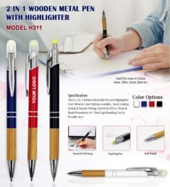 2 In 1 Wooden Highlighter Pen GCH 311