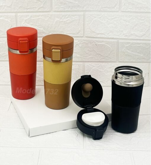 Steel Vacuum Tumbler Mug with Grip GCH 732