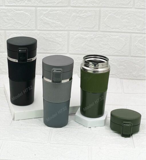 Steel Vacuum Tumbler Mug with Grip GCH 732