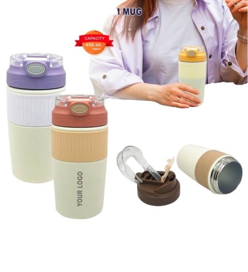 Steel Vacuum Mug With Grip GCH 746