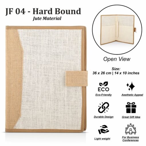 Hard Bound Jute Folder GCJF 04