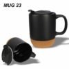 Black Mug with Cork Base Mug 23