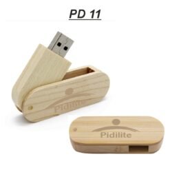 Wooden Swivel Pen Drive PD 11