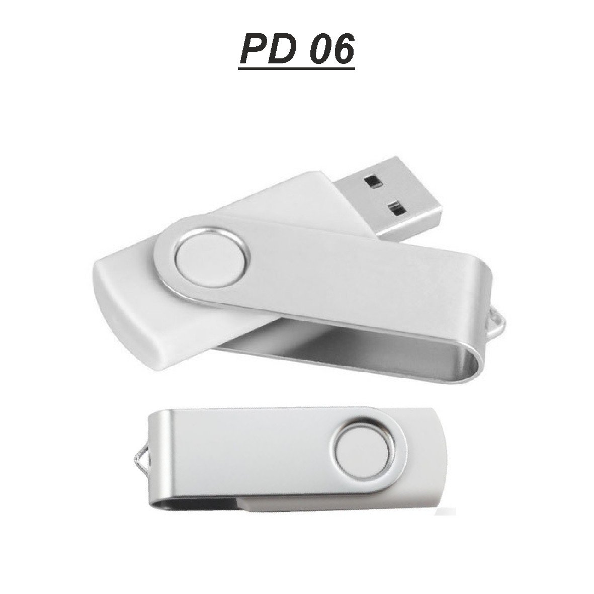 Swivel USB Pen Drive White PD 06 3 Swivel USB Pen Drive White PD 06