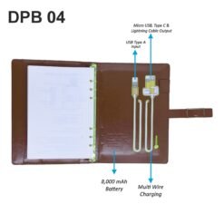 8,000 MAH Wireless Power Bank Diary GCDPB 04