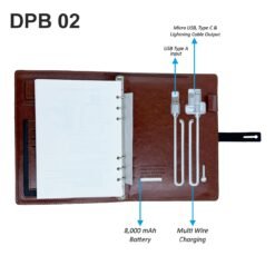 8,000 MAH Power Bank Diary With Mobile Stand GCDPB 02