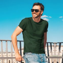 Ruffty Crew Neck T-shirt-HUNTER-GREEN