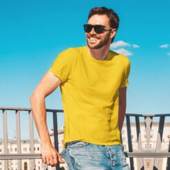 Ruffty Crew Neck T-shirt-SUNFLOWER