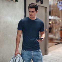 Ruffty DTG Round Neck T-shirt-True Navy