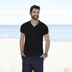 Ruffty Endurance Collar T-shirt- Black