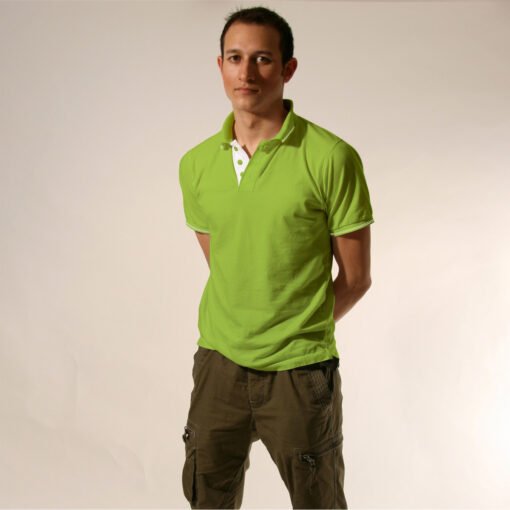 Tipping Collar T-shirt 6 Ruffty Tipping Collar T-shirt-Green-Apple-with-White-RT 23