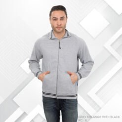 Ruffty Winter Play High Neck Sweatshirt-Grey-Melange-RC8