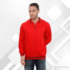 Ruffty Winter Play High Neck Sweatshirt-Red RC5