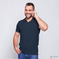 Ruffty X Collar T-shirt-NAVY-BLUE